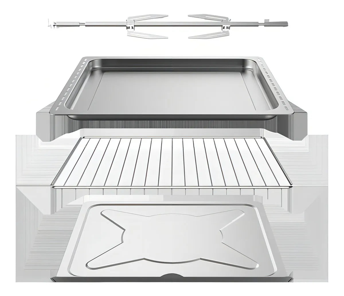 Horno Electrico Enxuta 55lts 2000w Con Accesorios - Negro