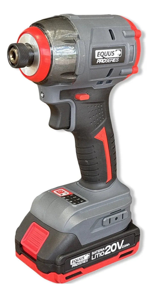 Atornillador De Impacto Inalámbrico Equus Pro Series Rojo