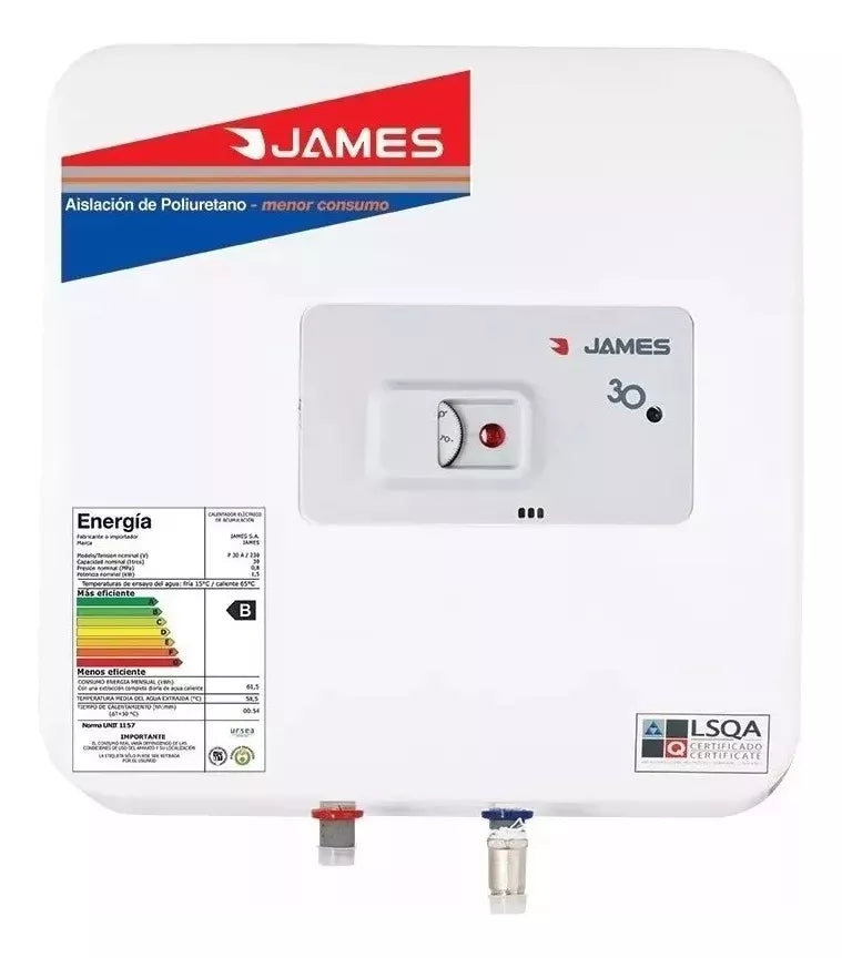 Calefon Termotanque 30 Lts Prisma Acero