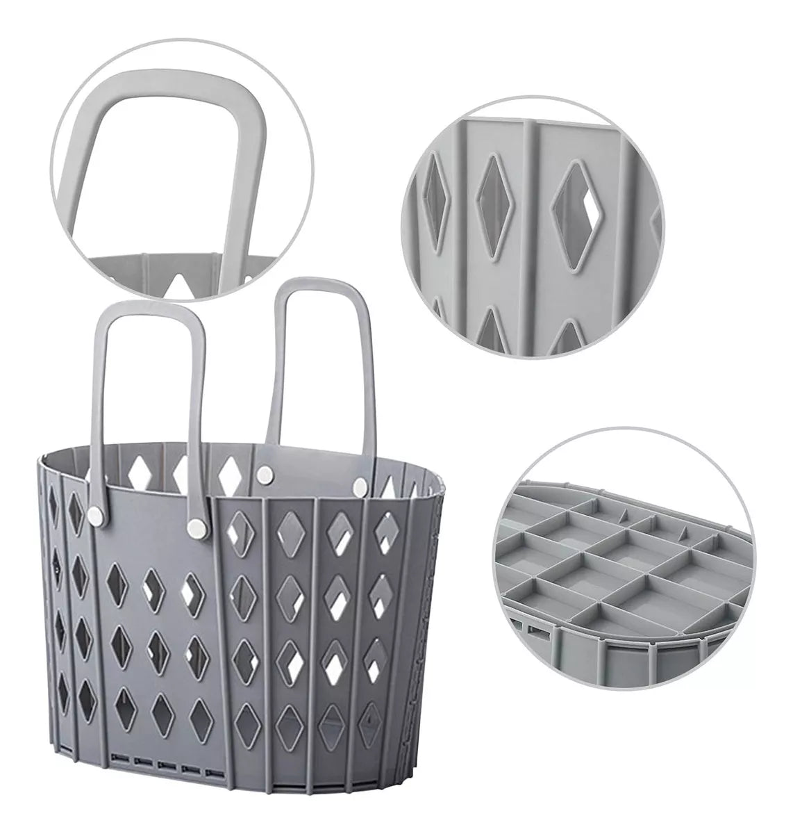 Cesto Plastico Multiuso Plegable Organizador