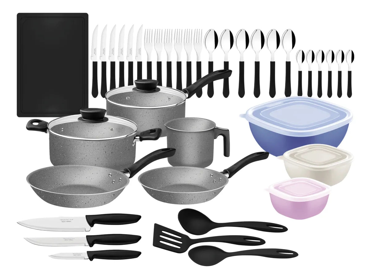 Bater¡a De Cocina Tramontina 28399/602 44 Piezas De Aluminio