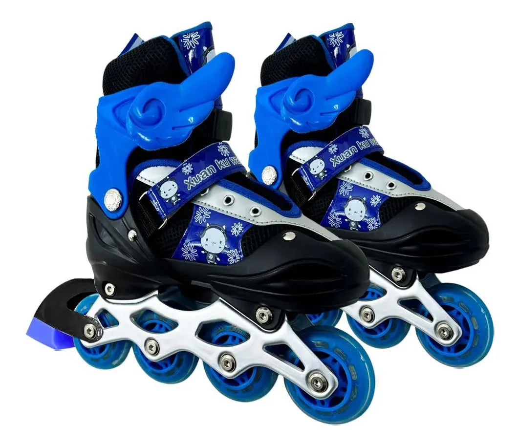 Patines Rollers 4 En Línea Extensibles Talle 35 Al 38