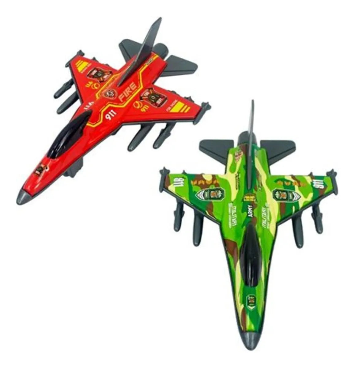 Avion Metal Juguete Colección C/u-13x9cm- Colores Surtidos