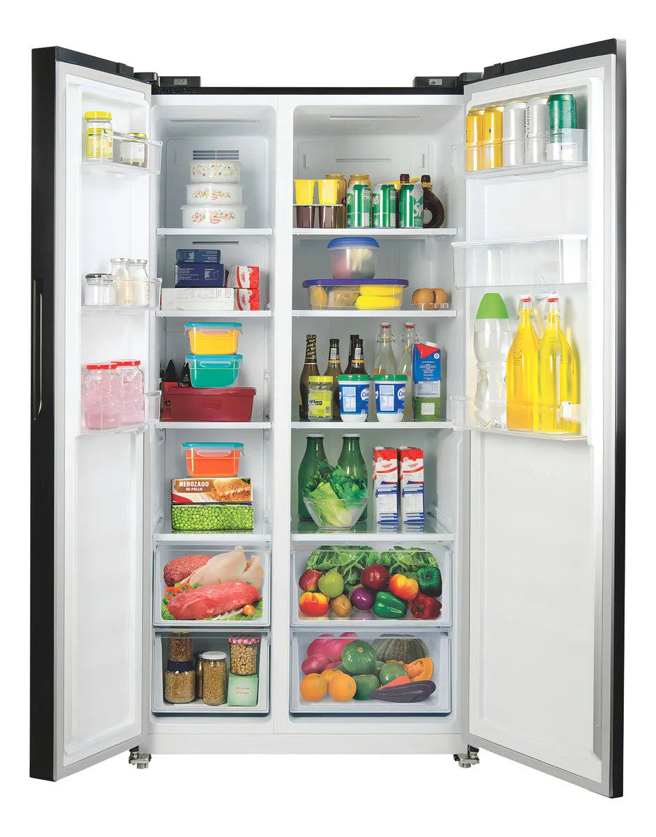 Refrigerador Heladera Side By Side Tem Si5420 Gris Oscuro