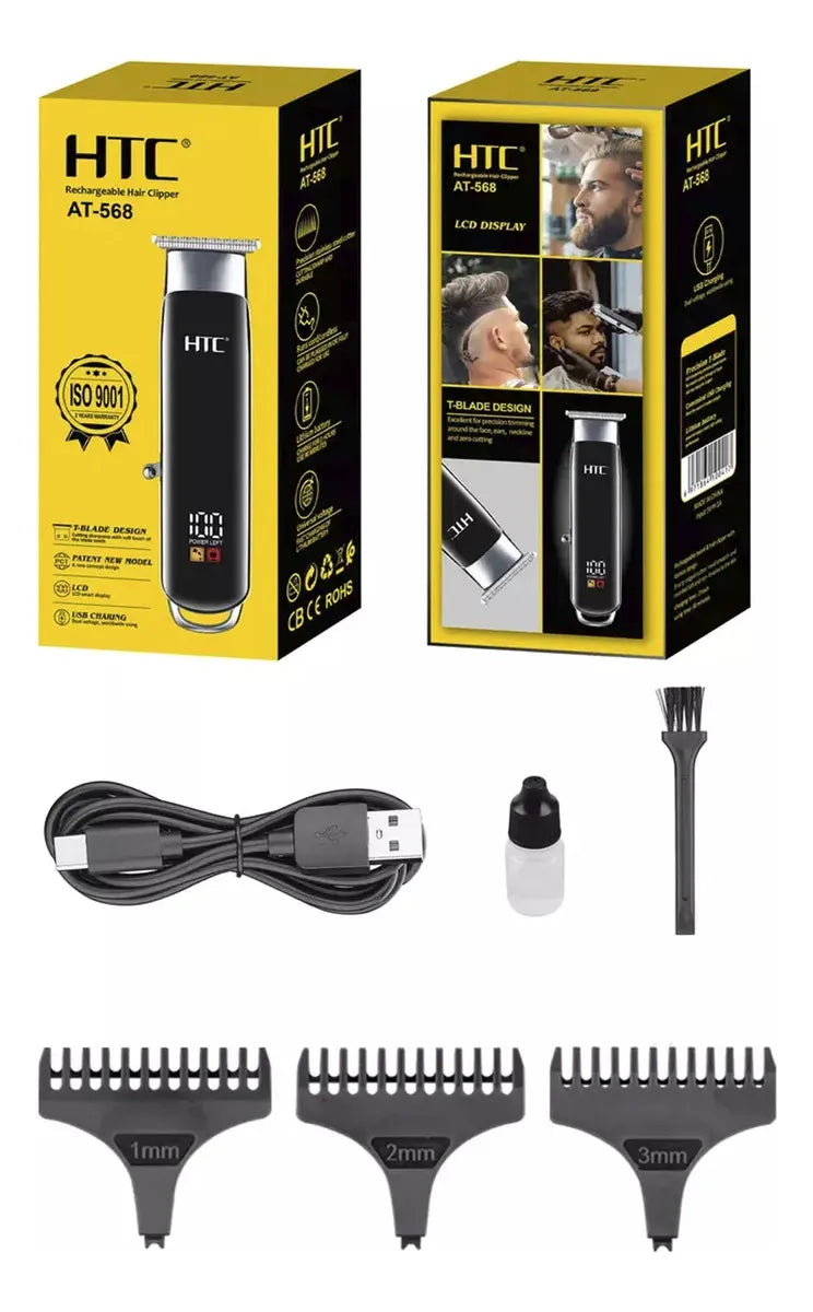 Cortapelo Htc At-568 Con Pantalla Lcd Y Carga Usb