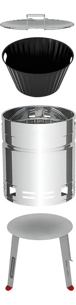 Grill A Carb¢n Asador Tcp 400 Acero Inoxidable Tramontina