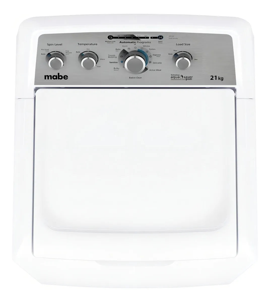 Lavarropas Automático Mabe Hasta 21kg Color Blanco