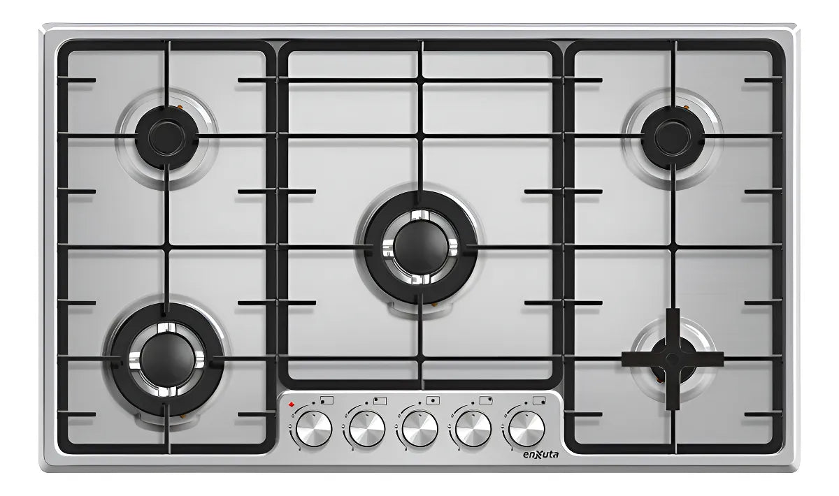 Anafe De Empotrar A Gas 5 Hornallas Enxuta Aenx5952 Gris - Gris