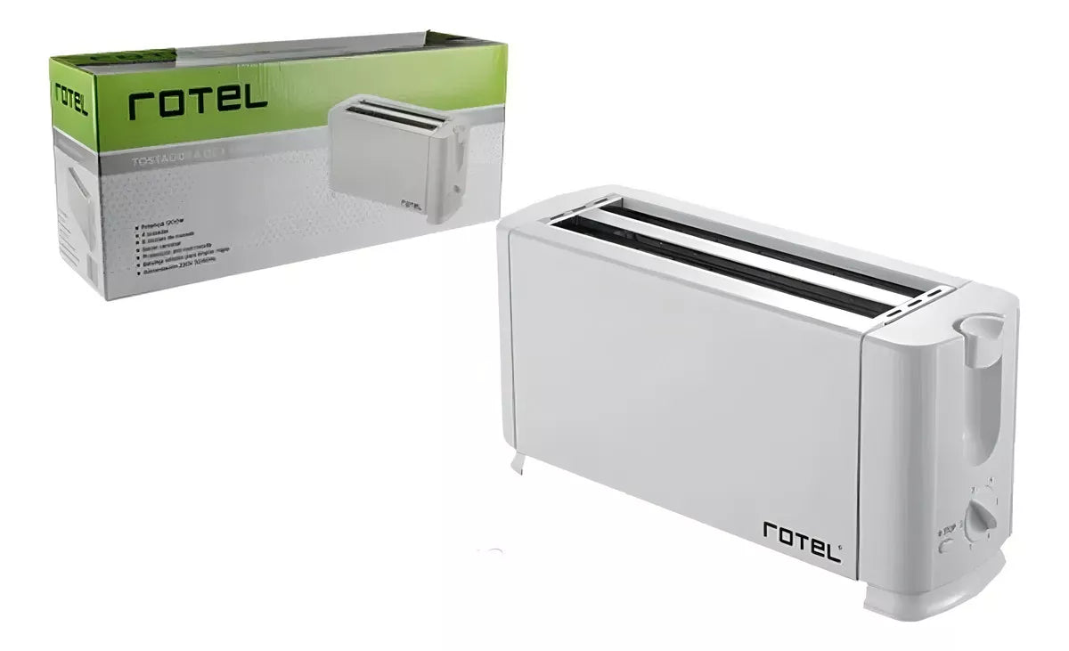 Tostadora Rotel Blanca 4 Panes 1300w