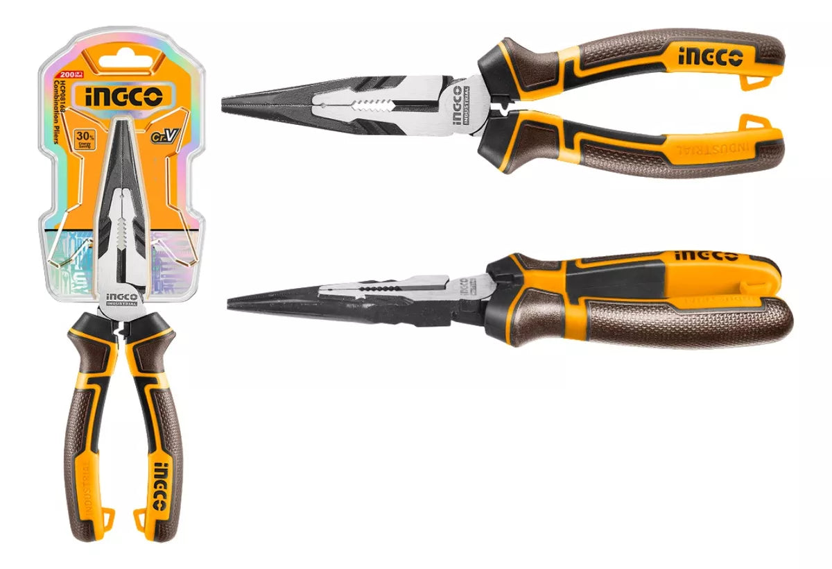 Pinza Punta Fina Energy Saving 30% Cr-v Ingco Hhlnp28200