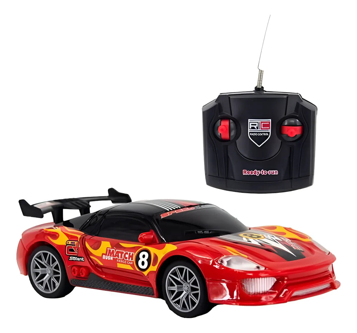 Auto Carrera Deportivo Con Luces Y Control Remoto