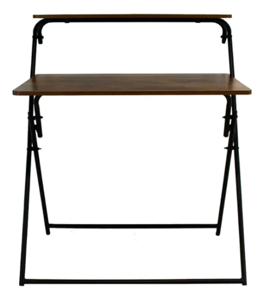 Escritorio Plegable 2 Pisos Mdf Y Metal F cil Guardado