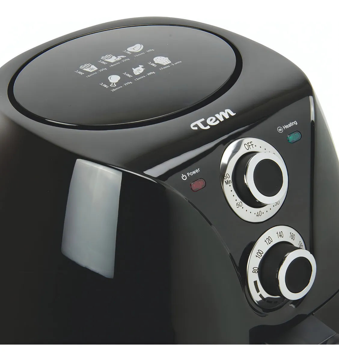 Freidora Sin Aceite Airfryer Tem T1nfa05lb 200ºc 4.5 Lt Color Negro