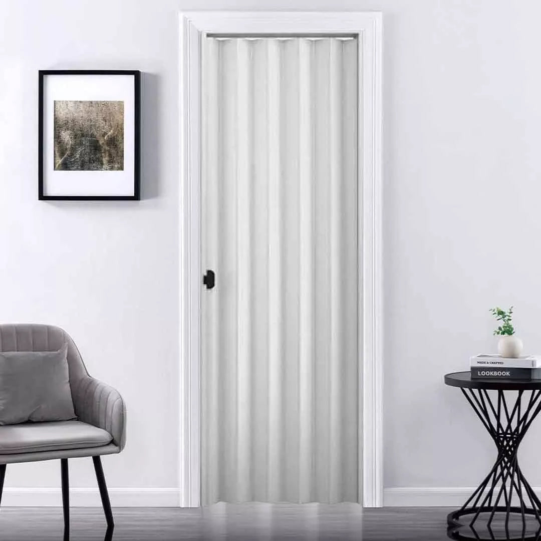 Puerta Plegable Pvc 90x210cm Color Blanco 90b