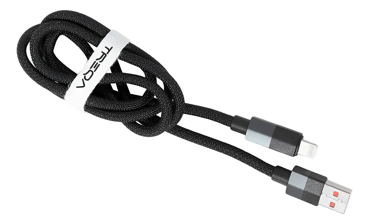Cable Trenzado Treqa De Carga Celular 1 Metro Usb Lightning