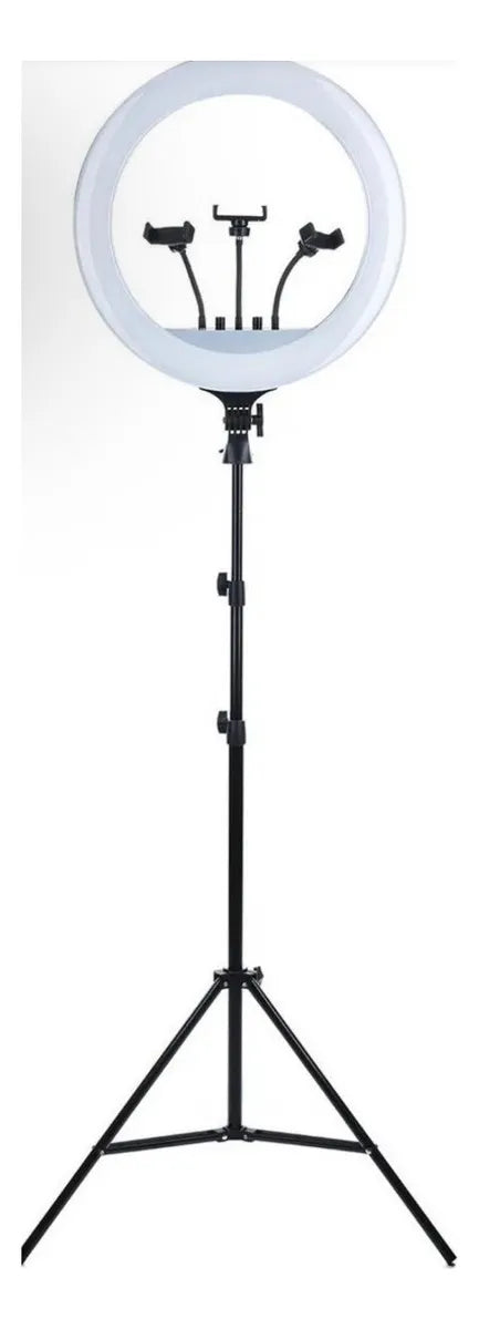 Aro De Luz Profesional + Tripode 1.9 Metros 3 Tonos De Luz