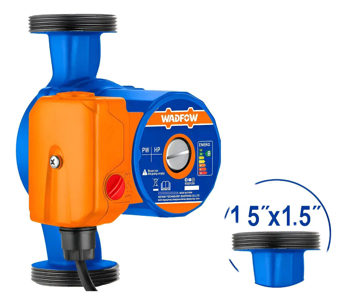 Bomba Agua 100w 53l/min 220-240v 1.5m Wadfow Wwpbc100