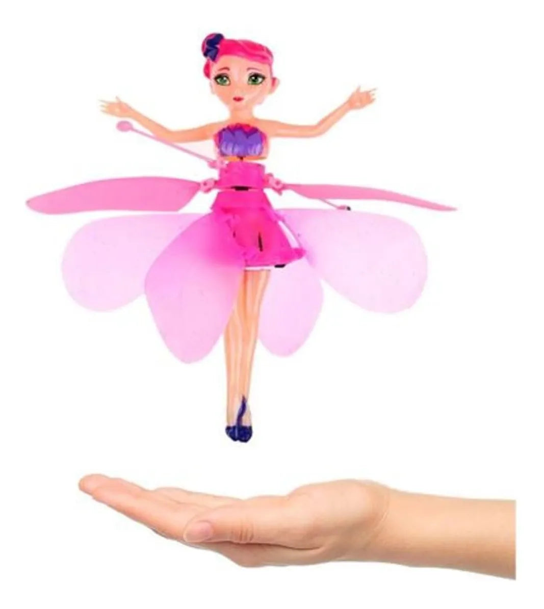 Muñeca Hada Princesa Voladora Con Sensor Infrarojo Carga Usb