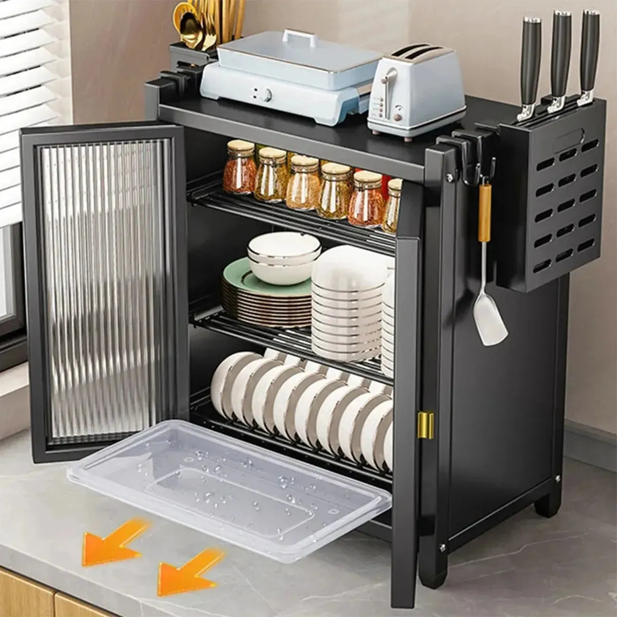 Mueble Gabinete Organizador Cocina Estante Plato Despensa
