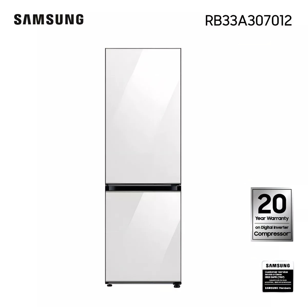 Heladera Con Freezer Inverter Samsung Bespoke Rb33a307012
