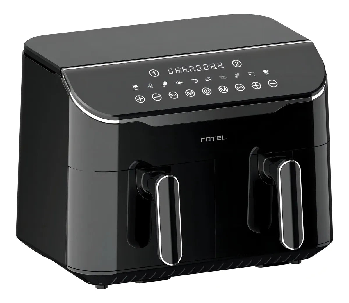 Freidora Sin Aceite Air Fryer Rotel Dual Canastos 4 + 4 Lt