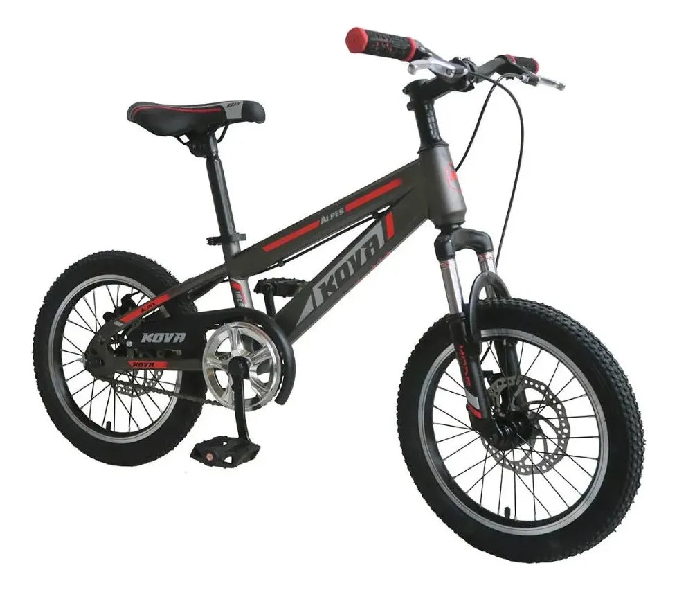 Bicicleta Rodado 16 Kova Alpes Freno De Disco Y Suspension