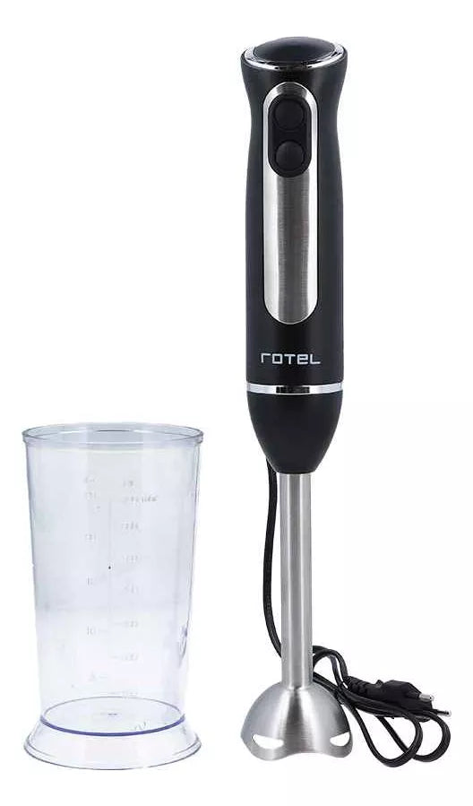 Mixer Rotel Acero Inox 400w + Vaso 750 Ml LG Negro/acero