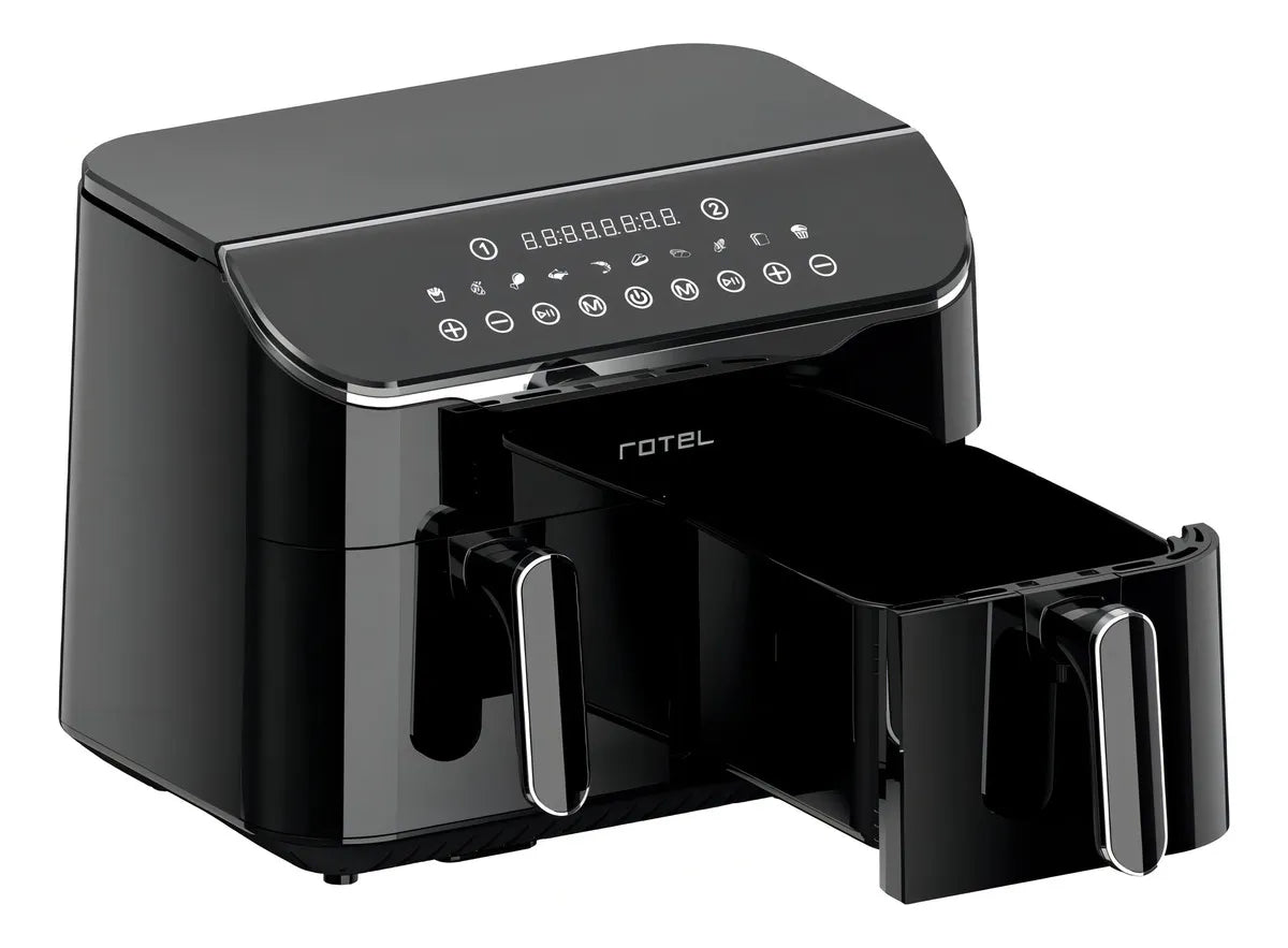 Freidora Sin Aceite Air Fryer Rotel Dual Canastos 4 + 4 Lt