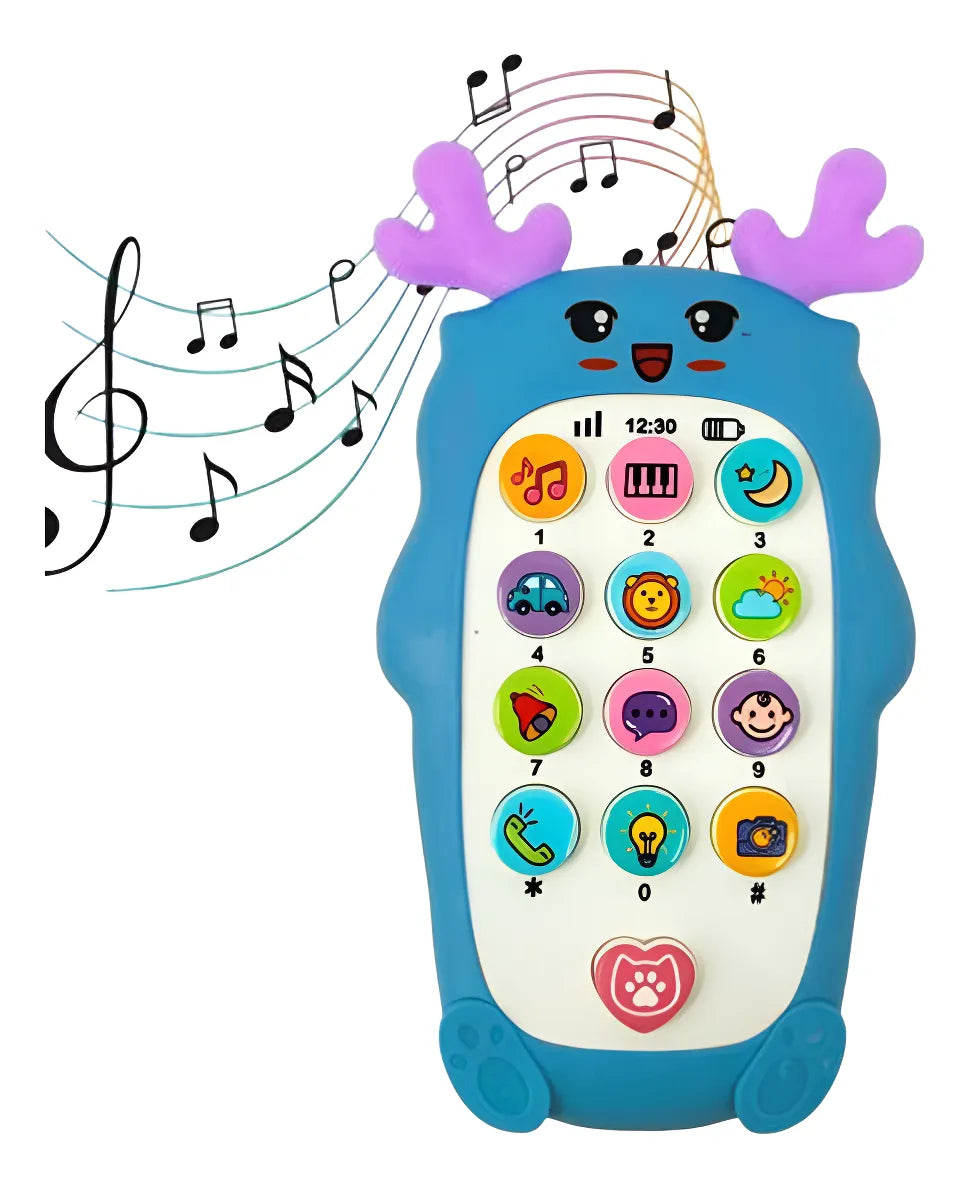 Celular De Juguete Teléfono Infantil Didactico Luz Y Sonido
