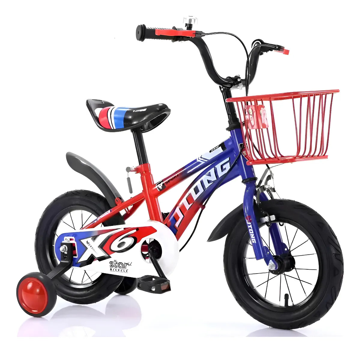 Bicicleta Rodado 12 Para Niña Con Canasto Y Asiento Extra