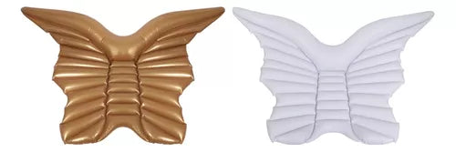 Colchoneta Inflable Grande Forma De Alas Flotador Piscina