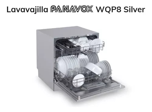 Lavavajillas Panavox Wqp8 Silver 8 Servicios Gris Oscuro