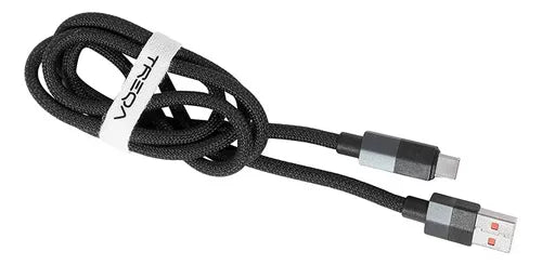 Cable Trenzado Treqa De Carga Celular 1 Metro Usb Tipo C