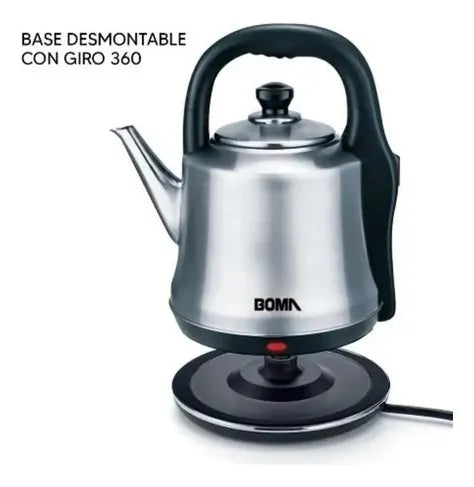 Jarra Tetera Electrica Boma Ace Inox 1.2l 1500w Automatica