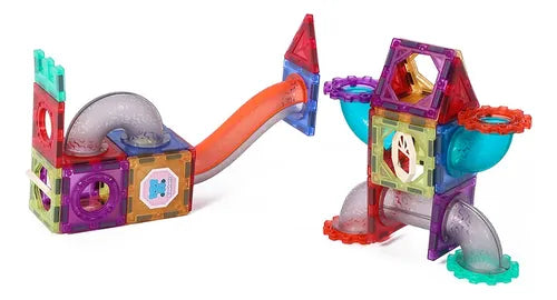 Juego De Construcción Con Imanes Para Niños 56 Piezas
