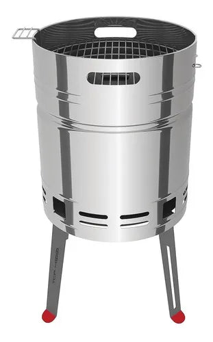 Grill A Carb¢n Asador Tcp 400 Acero Inoxidable Tramontina