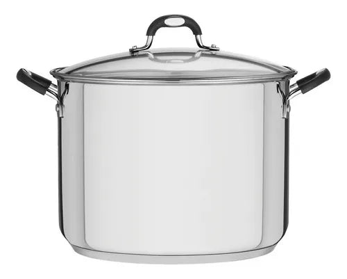 Olla Alta Solar Silicone Tramontina 30 Cm Acero 15,40 Lts