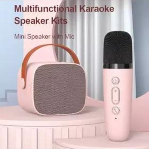 Parlante C/microfono Karaoke Bluetooth Niños Luces