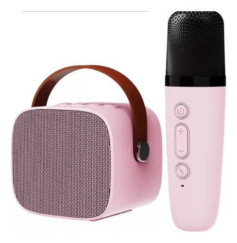 Parlante C/microfono Karaoke Bluetooth Niños Luces