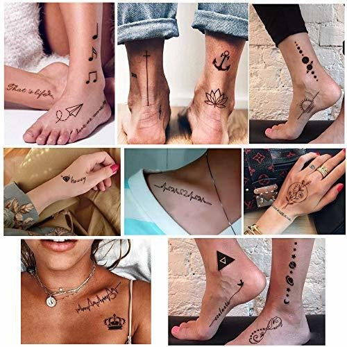 60 Tatuajes Temporales Impermeables Tgouy