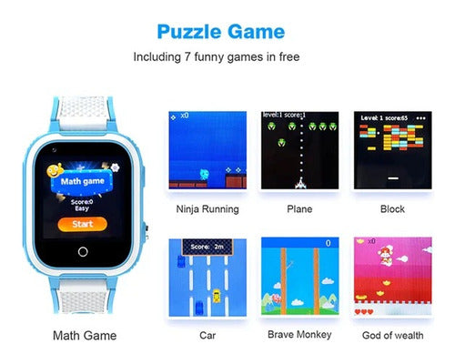 Smartwatch para Niños con GPS y Videollamada | Reloj Inteligente 4G con SOS y Cámara