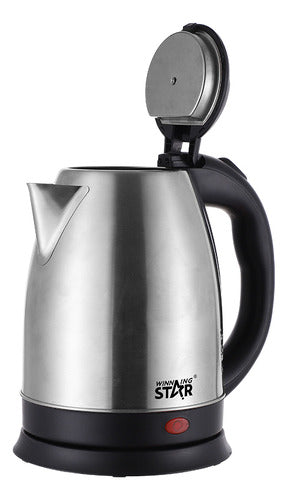Jarra Electrica Acero 1.8l Winning Star St-6011 Color Plateado