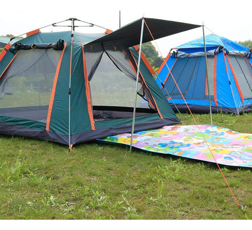 Carpa 3-4 Personas Automática Viaje Prueba De Lluvia Viento