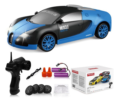 Auto Control Remoto Rc Drift Pista 4x4 Potente Adultos Niños