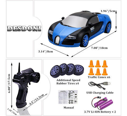 Auto Control Remoto Rc Drift Pista 4x4 Potente Adultos Niños