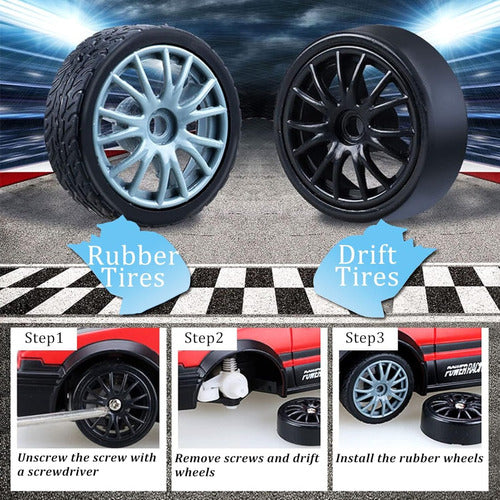 Auto Control Remoto Rc Drift Pista 4x4 Potente Adultos Niños