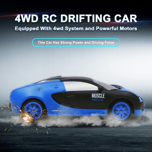 Auto Control Remoto Rc Drift Pista 4x4 Potente Adultos Niños