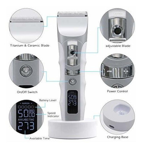 Maquina Cortar Pelo Inalámbrica Perro Gatos Mascota Tgouy