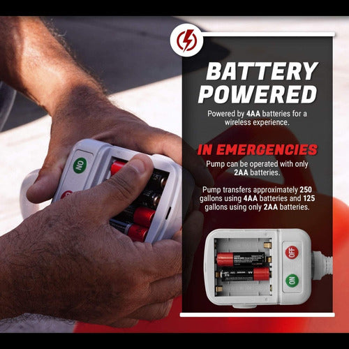 Bomba Combutible Nafta Diesel A Pila Bidon Automatica Tgouy