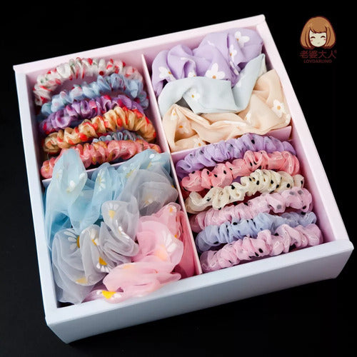 Kit X16 Colitas De Pelo Colores Variados Premium
